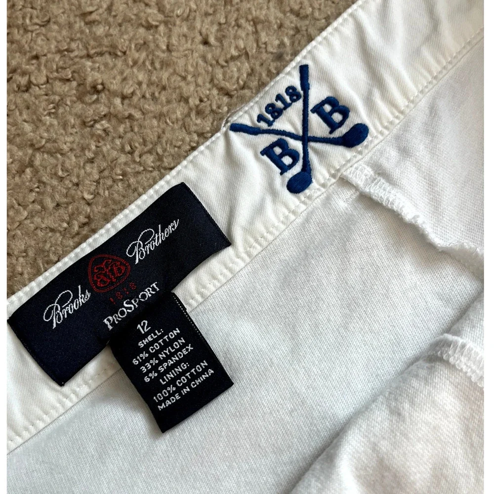 Vintage Women's White Brooks Brothers Tennis Skort 12
